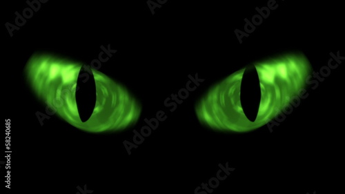  Animation of cat eyes blinking. 