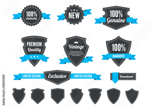 Retro Badges and Shields