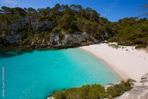 Cala Macarelleta in Menorca at Balearic Islands © lunamarina