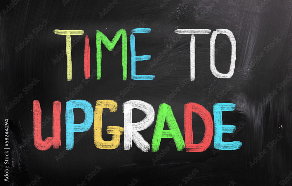 Time To Upgrade Concept