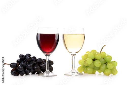 Wine and grapes composition.
