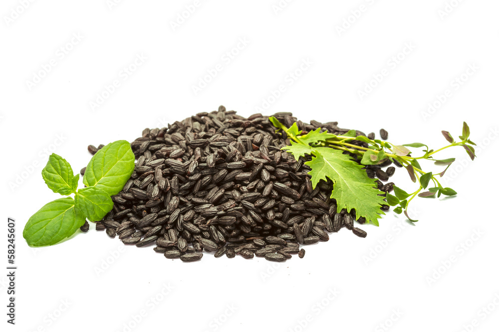 White black rice White black rice