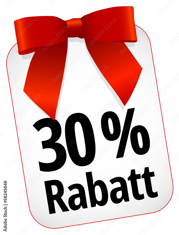 30 % Rabatt 30 % Rabatt