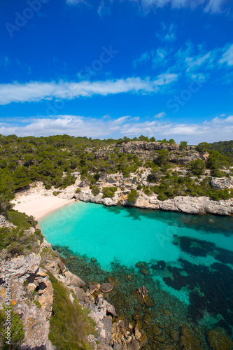 Cala Macarelleta in Menorca at Balearic Islands