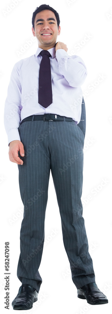 Smiling businessman standing Smiling businessman standing