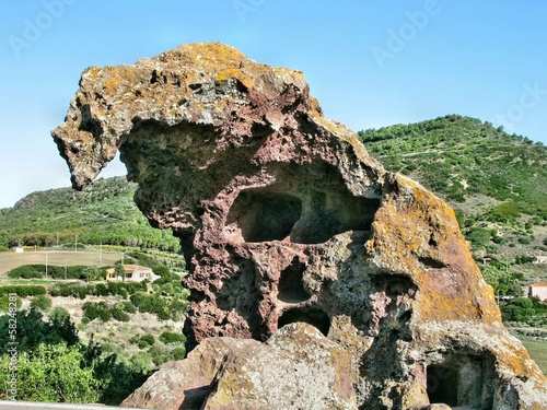 Roccia dell'Elefante, Castelsardo, Sardegna, Italia photo