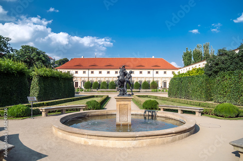 Peacock gardens of Wallenstein Palace