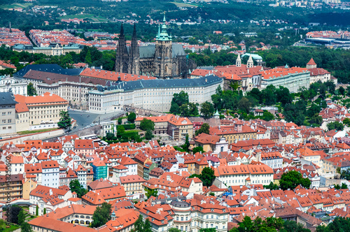 Aerial view on Prague
