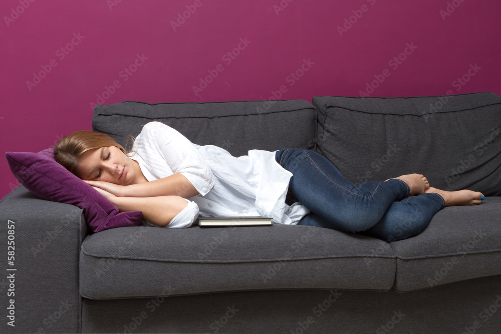 sleeping on sofa sleeping on sofa