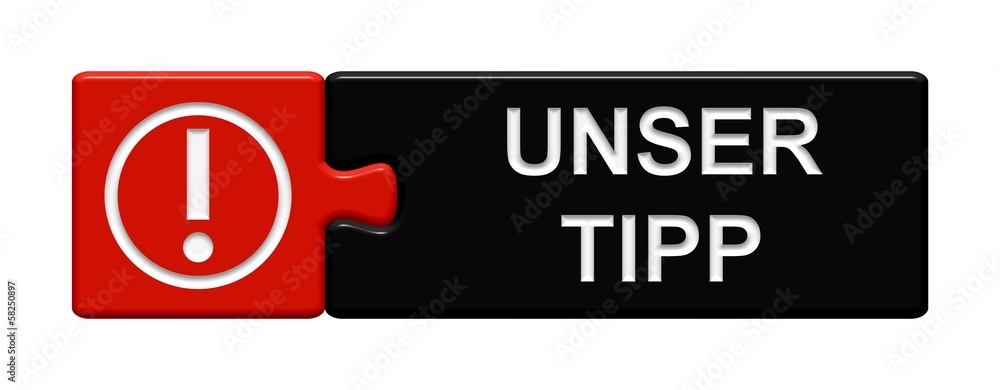 Puzzle-Button rot schwarz: Unser Tipp Puzzle-Button rot schwarz: Unser Tipp