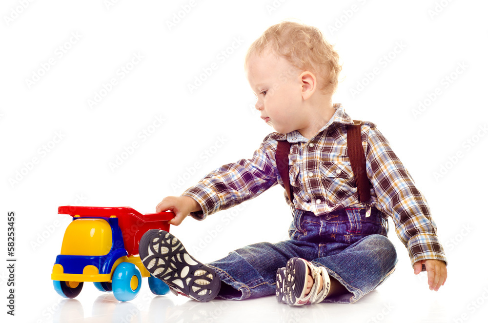 child with toy child with toy