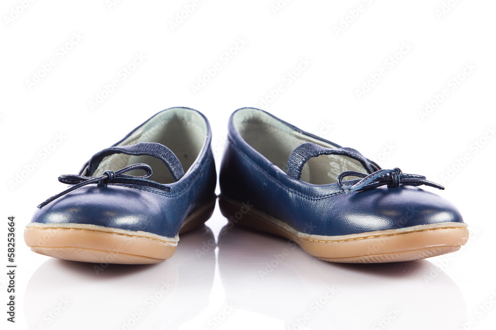 children's shoes isolated on a white background children's shoes isolated on a white background