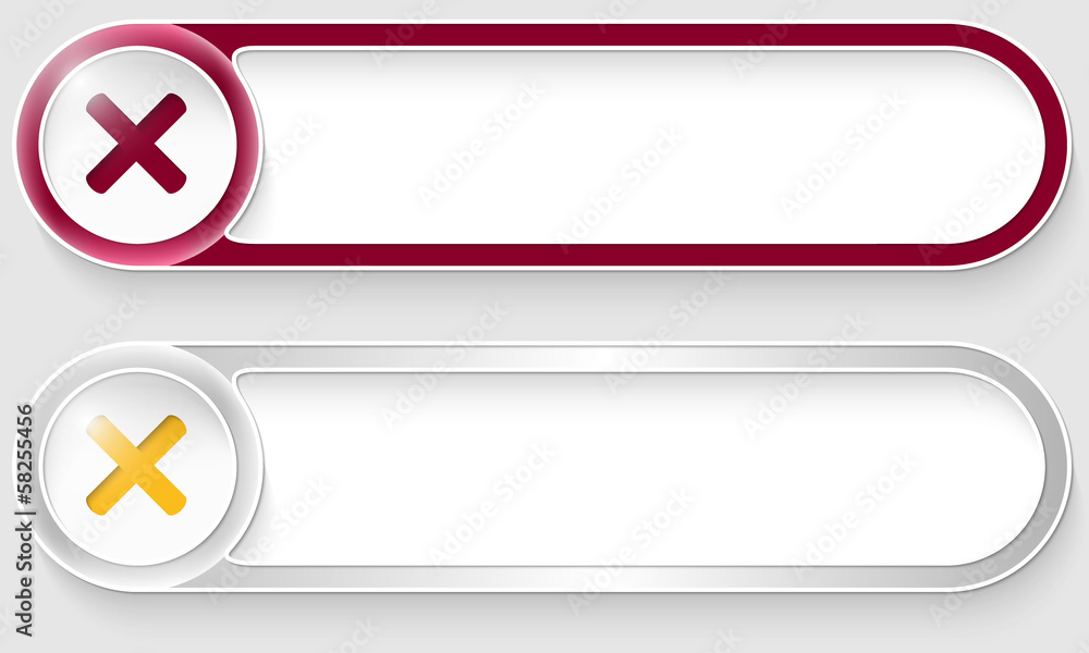 purple and silver vector abstract buttons with ban mark purple and silver vector abstract buttons with ban mark