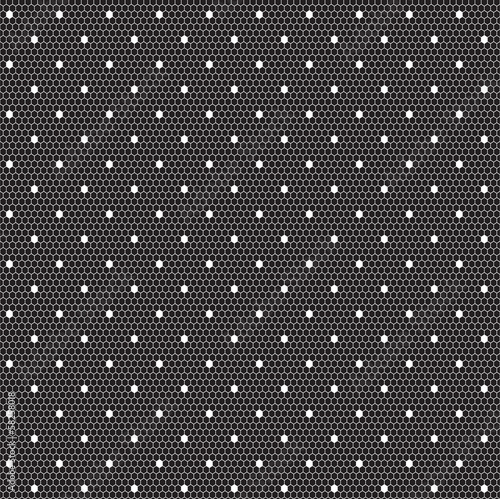 White elegant dotted lace seamless vector pattern