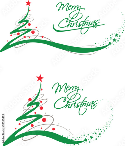 merry christmas greeting card