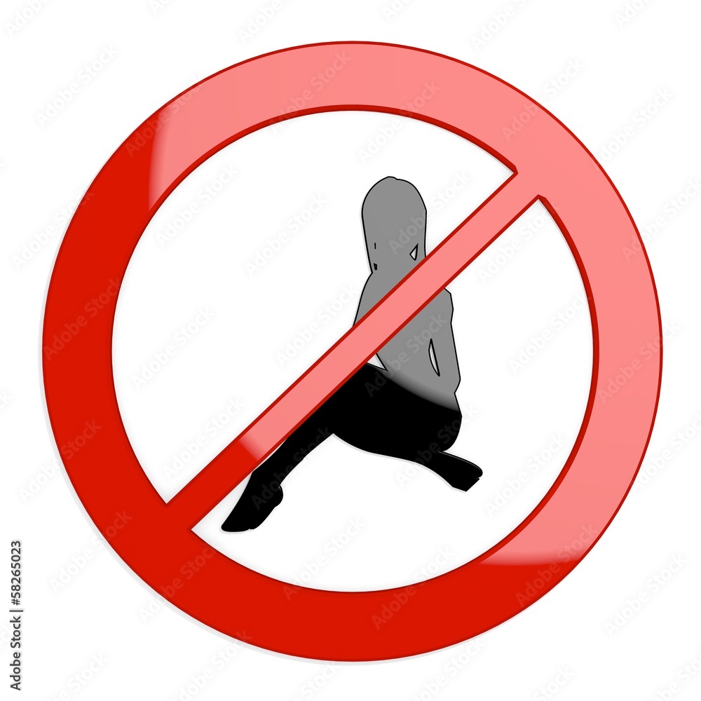 3d graphic of a restricted sexy woman sign not allowed 3d graphic of a restricted sexy woman sign not allowed