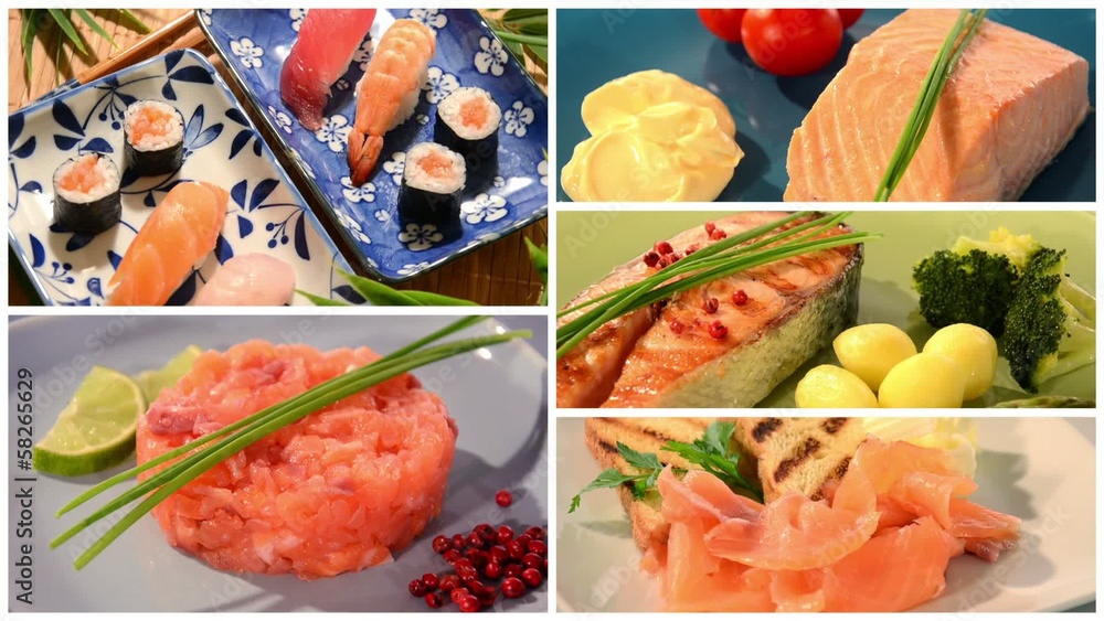 salmon recipes collage salmon recipes collage