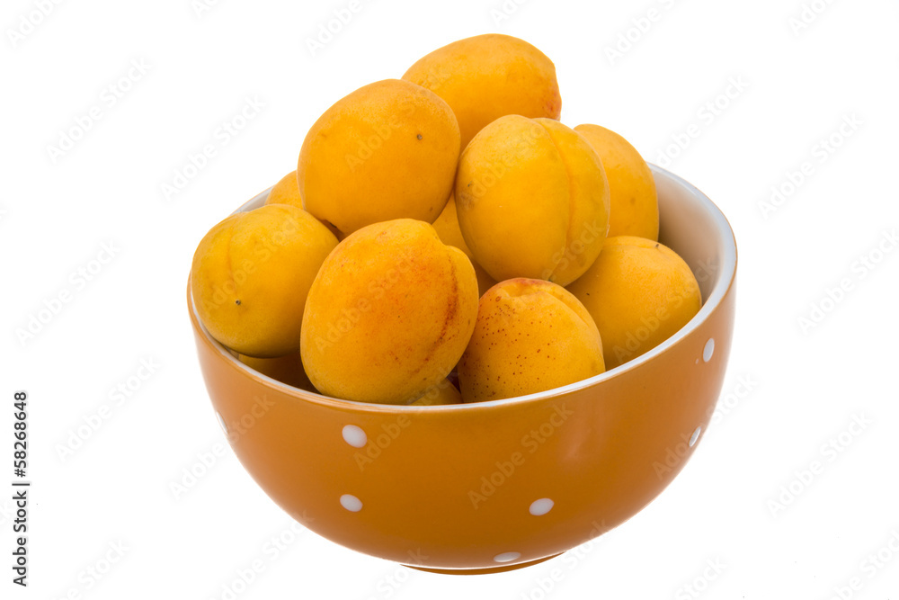 Yellow ripe apricots Yellow ripe apricots