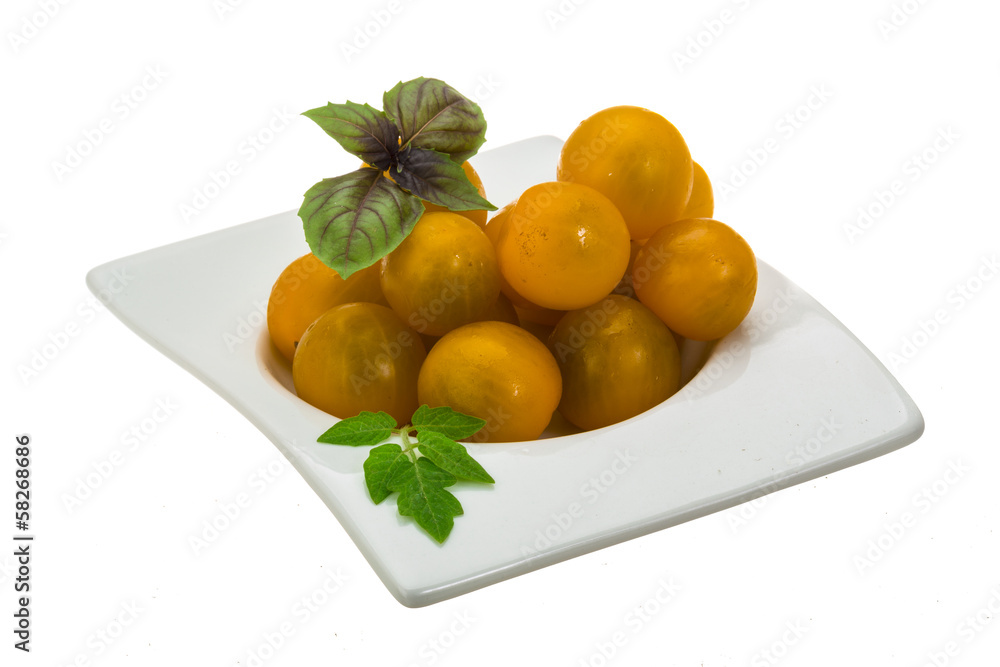 Yellow cherry tomato