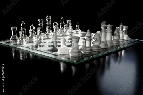 sfida al gioco degli scacchi photo