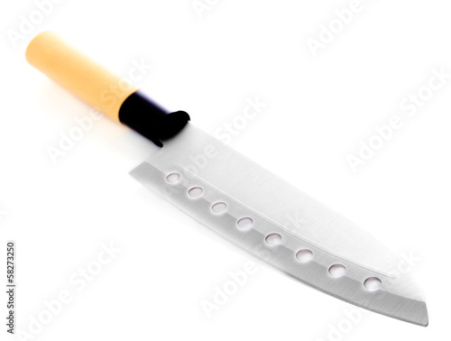 Kitchen knife isolated on white