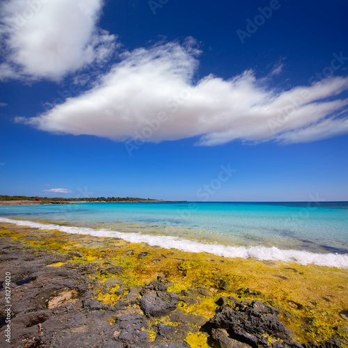 Menorca Son Saura beach in Ciutadella turquoise Balearic