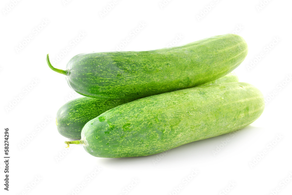 cucumber isolated on white background cucumber isolated on white background