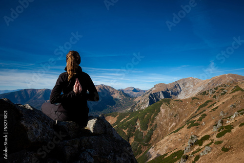 Yoga in Tatry mountains