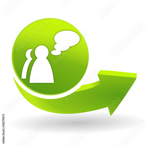 témoins sur symbole vert