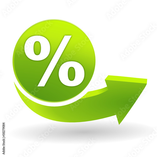 soldes sur symbole vert