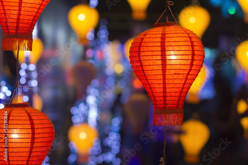 Photography Asian lanterns in lantern festival