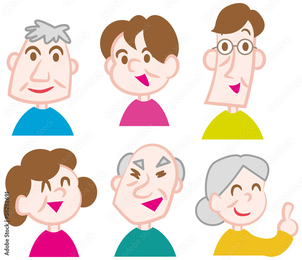 元気なシニア6人