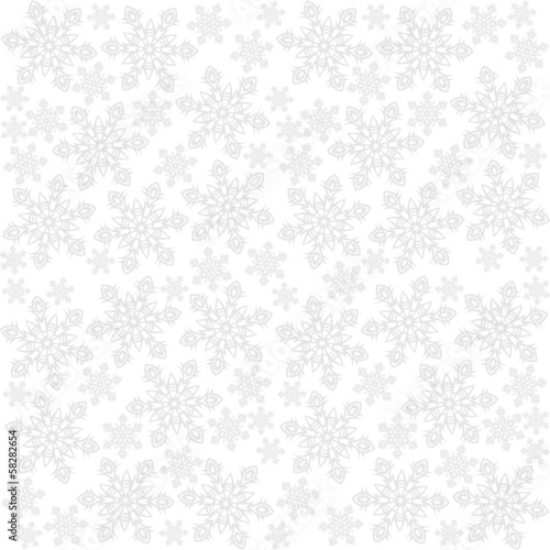 jasne koronkowe płatki śniegu zimowy deseń na białym tle