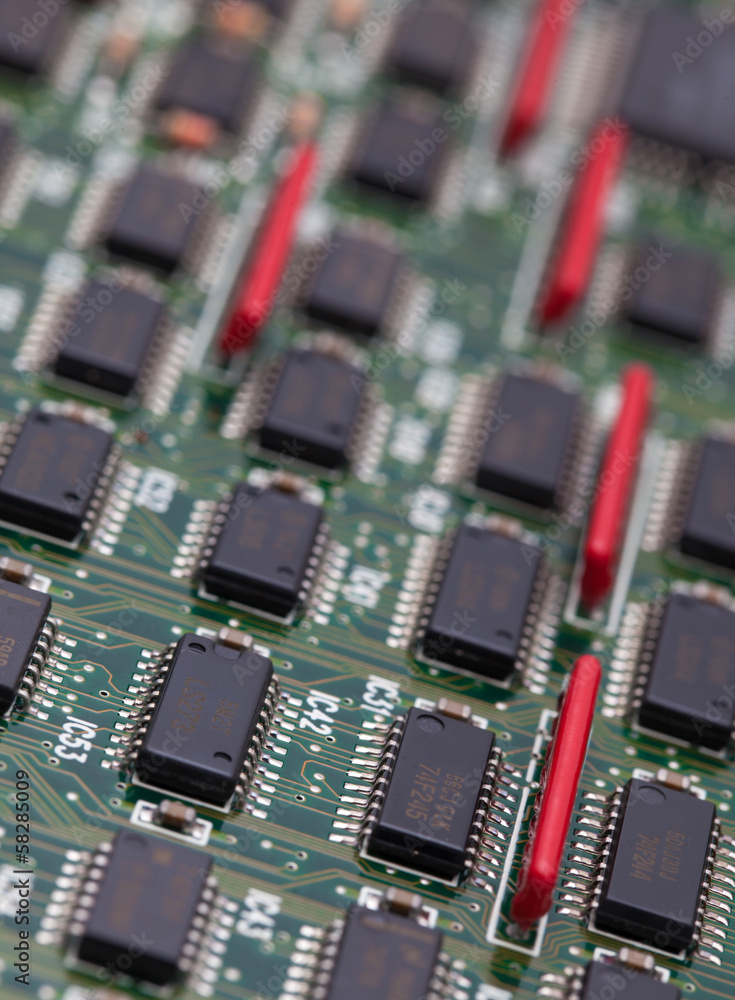 IC on green PCB IC on green PCB