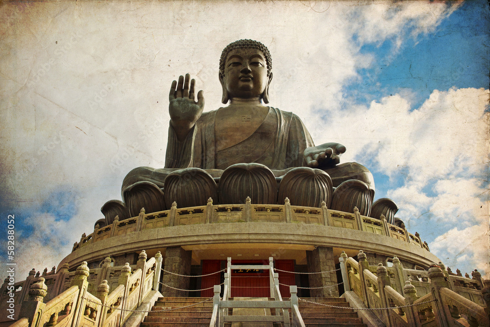 Obraz premium The Great Buddha of Po Lin Monastery - Hong Kong