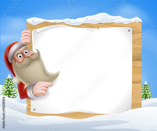 Santa Christmas Banner