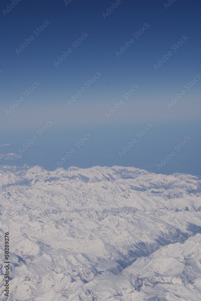 Fototapeta premium Mountain Range from Above
