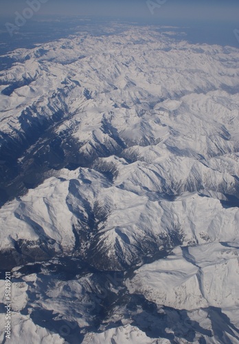 Mountain Range from Above