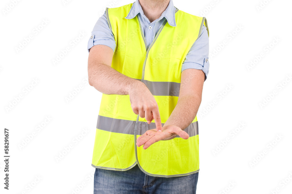 Blue collar worker. Blue collar worker.