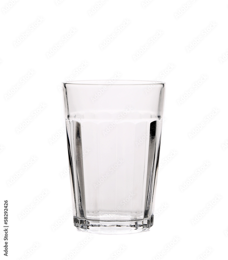 Close up of faceted empty glass. Close up of faceted empty glass.