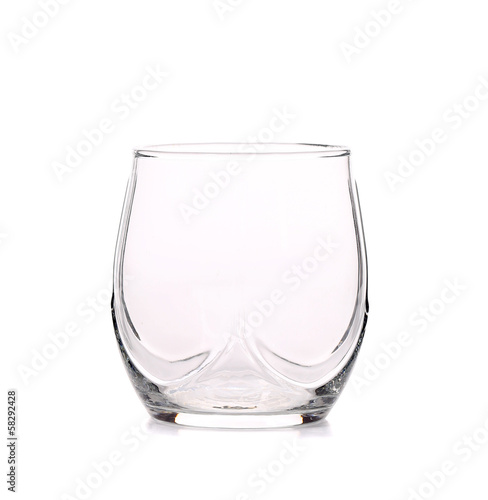 Close up of empty glass.