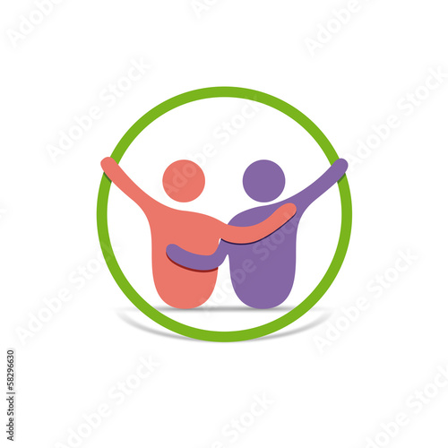 Vector Logo solidarity,  friendship and brotherhood