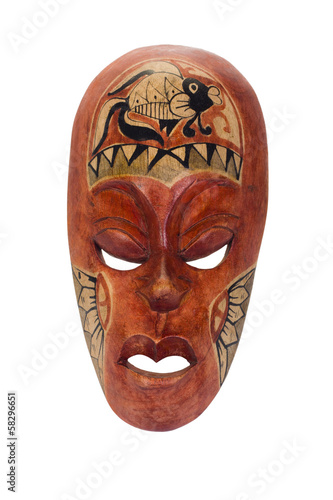 Close-up of a tribal mask