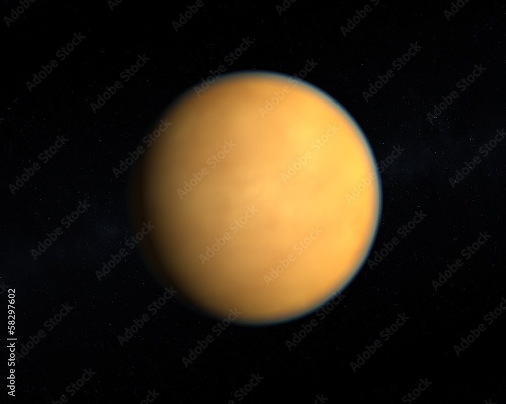 Naklejka premium The Saturn Moon Titan