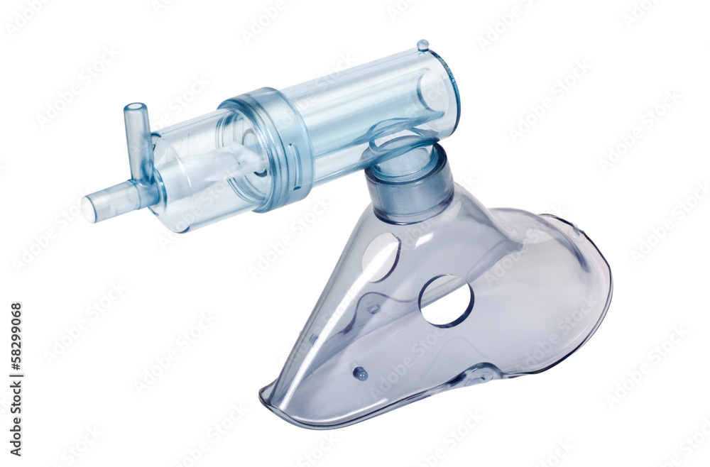 Close-up of an oxygen mask Close-up of an oxygen mask