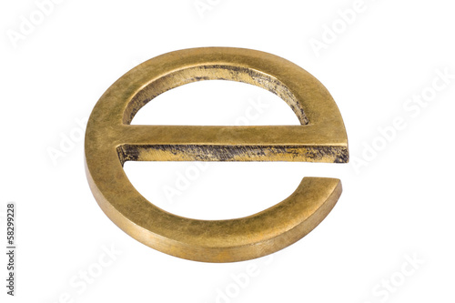 Photography Close-up of letter e