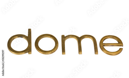 Photography Close-up of a word dome