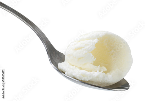 White ice cream photo