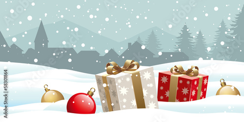 Christmas landscape
