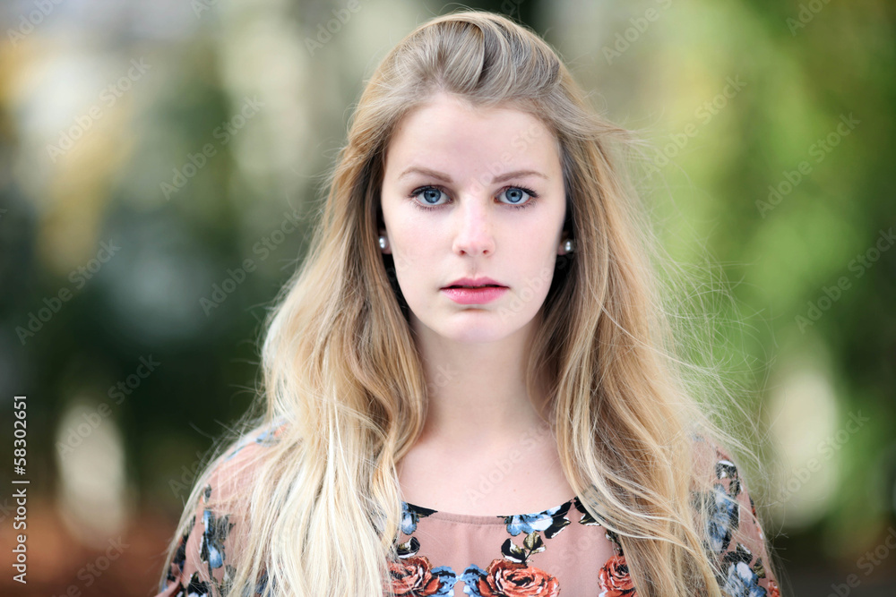 Naklejka premium Modelportrait